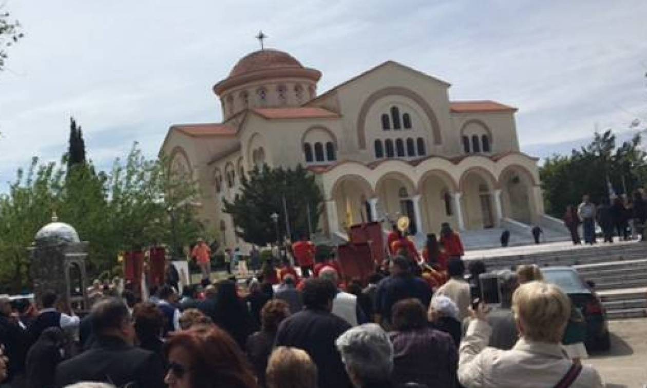 Λιτανεία στην Μονή Αγίου Γερασίμου Ομαλών