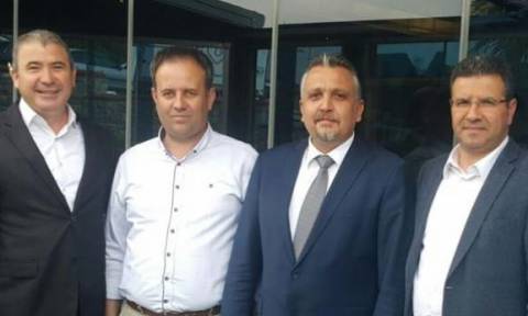 Συνάντηση προέδρου Συλλόγου Αλληλεγγύης Τούρκων Δ. Θράκης με δημάρχους μειονότητας