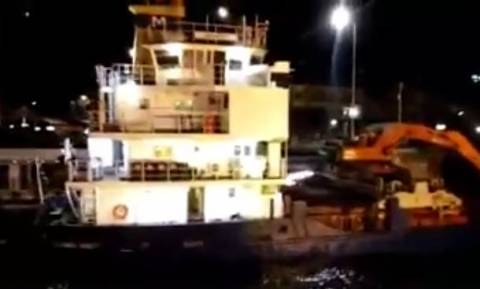 Χαλκίδα: Πλοίο προσέκρουσε στον Πορθμό του Ευρίπου! (βίντεο)