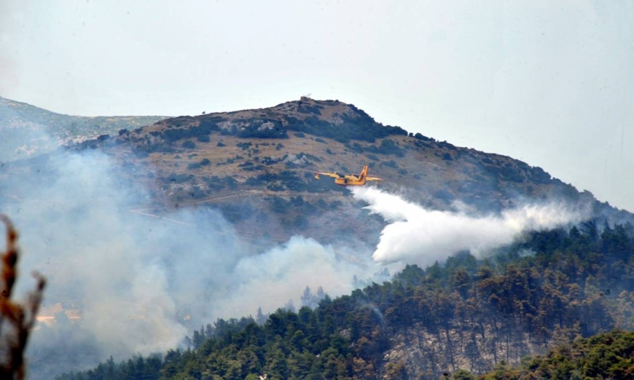 Δερβενοχώρια: Η νεροποντή έσβησε την φωτιά που έκαιγε για τέσσερις μέρες