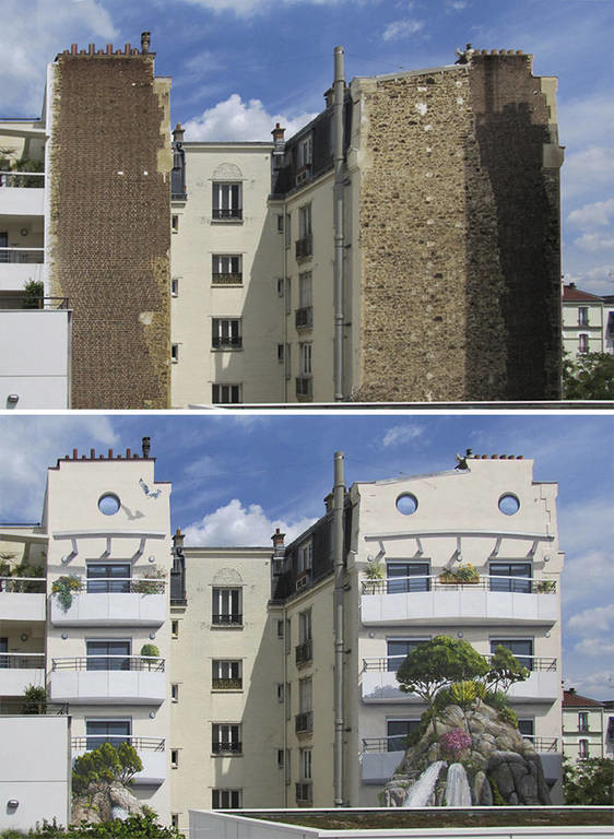 Παρεμβαίνοντας στο αστικό τοπίο: Οι γιγαντιαίες τοιχογραφίες που αλλάζουν τη μορφή της Γαλλίας (Pic)