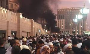 Σκηνές φρίκης: Διάσπαρτα ανθρώπινα μέλη από επίθεση καμικάζι στο Τέμενος του Μωάμεθ (vids+pics)