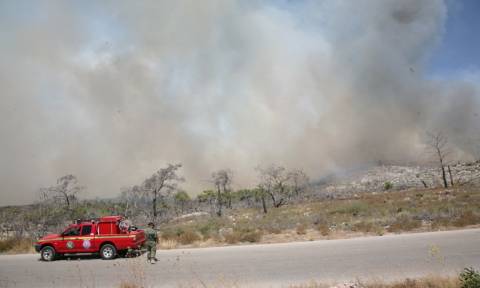 Φωτιά Χίος: Σε ύφεση τα πύρινα μέτωπα - Φόβοι για αναζωπυρώσεις (pics)