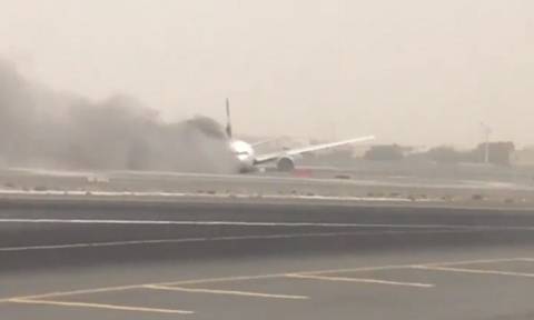 Βίντεο - σοκ από το Ντουμπάι: Η στιγμή της έκρηξης στο αεροσκάφος (photos)