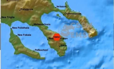 Σεισμός στη Χαλκιδική