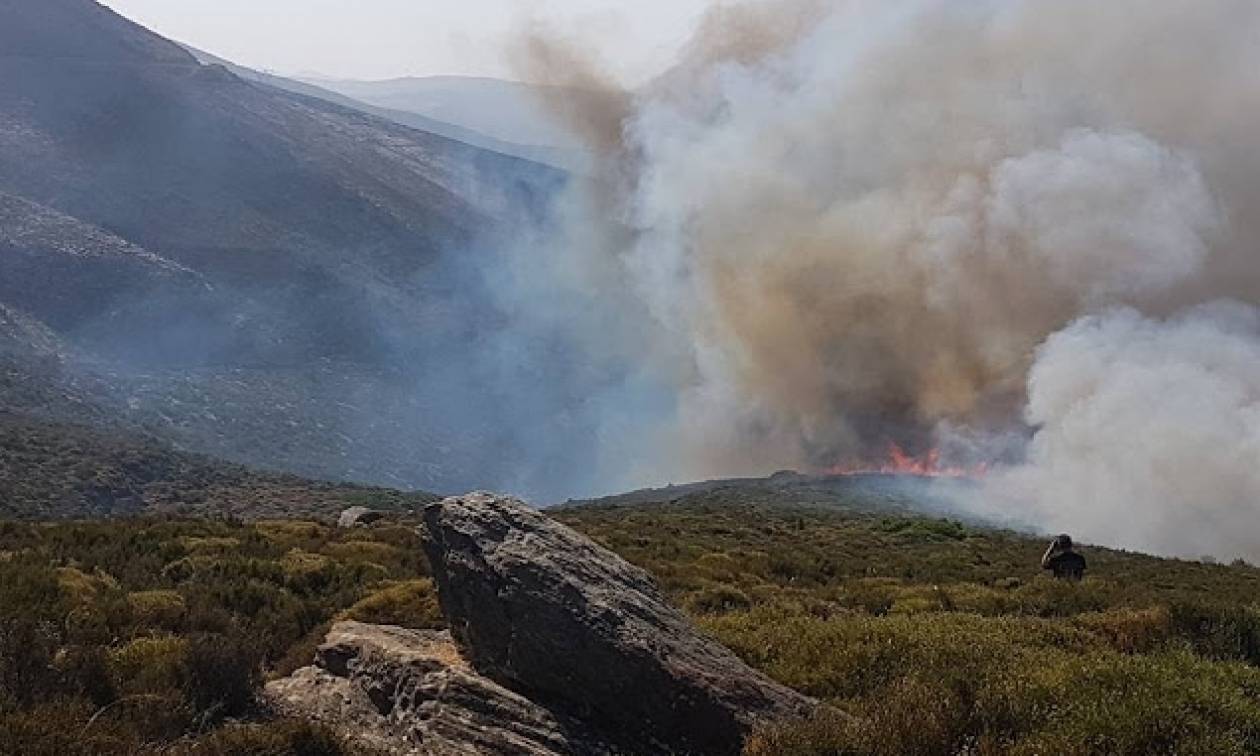 Μαίνονται οι πυρκαγιές σε Μεσολόγγι και Κεφαλονιά