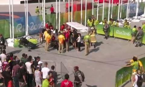 Ρίο 2016: Γλίτωσαν από τύχη - Ατύχημα με πτώση κάμερας στο Ολυμπιακό Πάρκο
