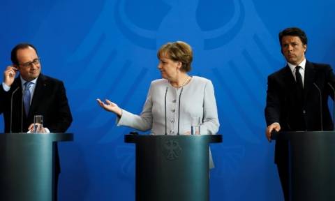 Συνάντηση Μέρκελ, Ρέντσι και Ολάντ για την επανεκκίνηση της Ευρώπης μετά το Brexit