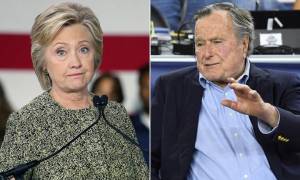 Είδηση-βόμβα στις ΗΠΑ: Ο Τζορτζ Μπους θα ψηφίσει Χίλαρι Κλίντον και όχι Ντόναλντ Τραμπ (Vid)