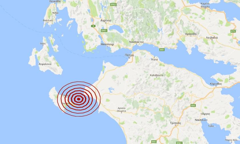 Σεισμός 4,5 Ρίχτερ Μεταξύ Ζακύνθου και Κυλλήνης (pic)