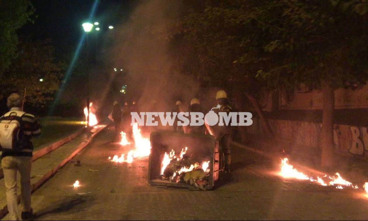 Δύο συλλήψεις για τα επεισόδια στο Πολυτεχνείο - Συνεχίζεται η ένταση