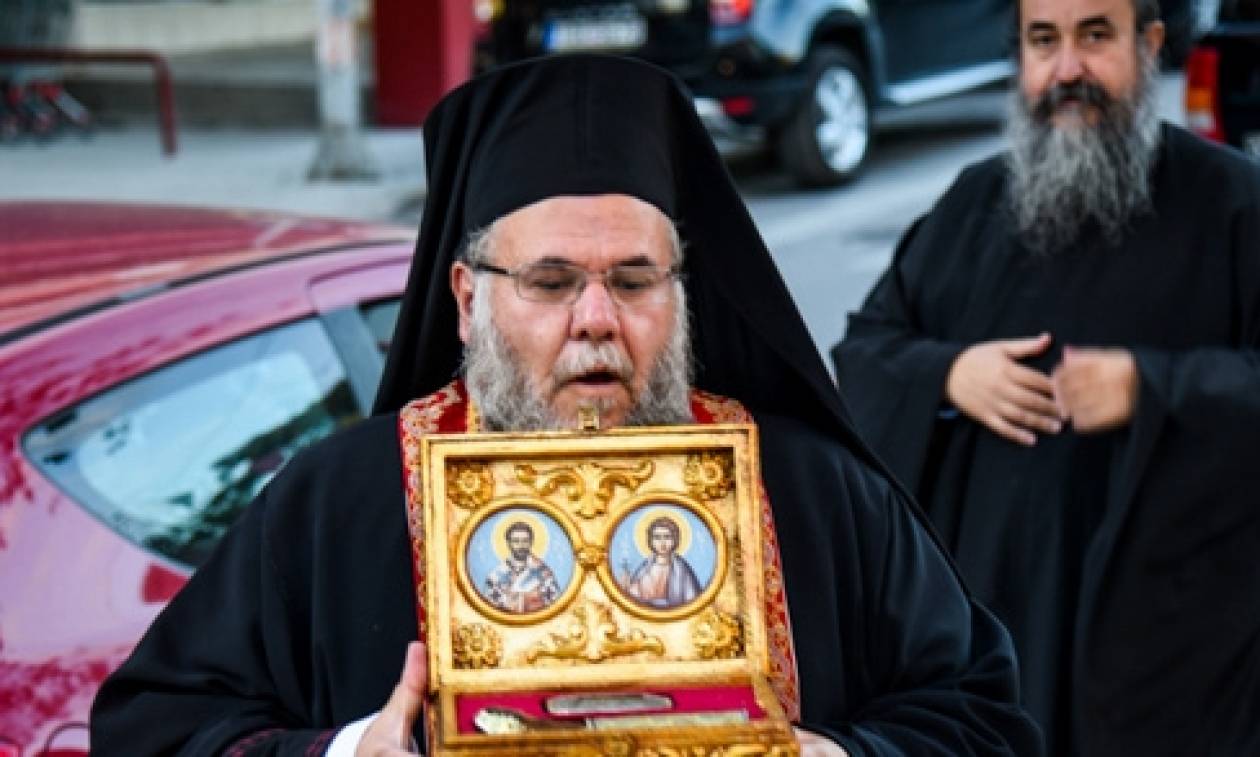 Λείψανα των Αγ. Μεγαλομαρτύρων Ελευθέριου και Τρύφωνος του Αναργύρου στο Περιστέρι