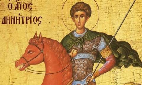 Γιατι ο Άγιος Δημήτριος απεικονίζεται καβαλάρης σε κόκκινο άλογο;