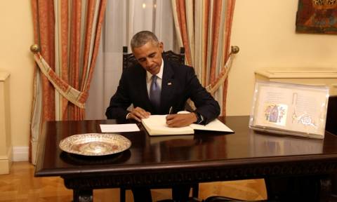 Επίσκεψη Ομπάμα: Δείτε τι έγραψε ο Αμερικανός Πρόεδρος στο βιβλίο υψηλών επισκεπτών