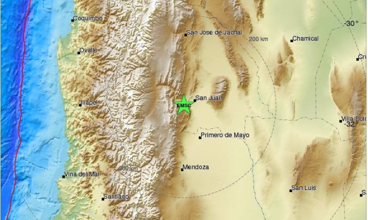 Ισχυρός σεισμός στην Αργεντινή (pics)