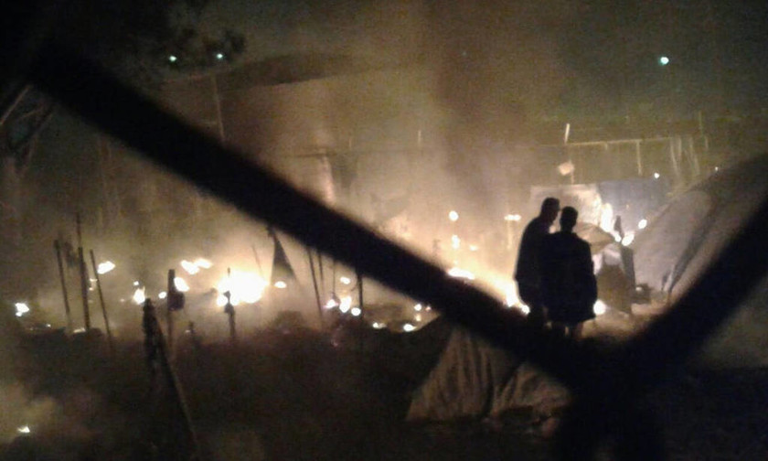 Τραγωδία στη Μυτιλήνη: Νεκροί και τραυματίες από έκρηξη στο hot spot της Μόριας (pics)