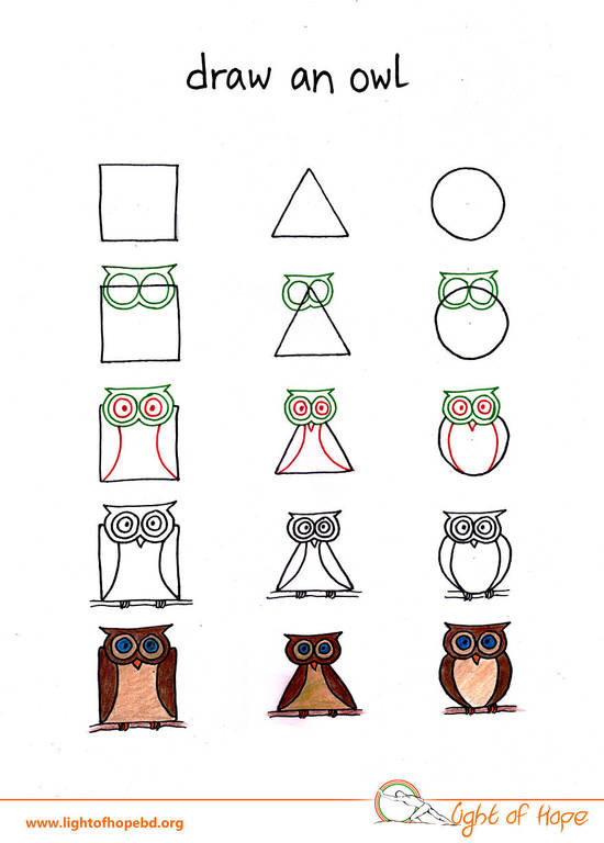 Προτάσεις για τις γιορτές: Πώς να ζωγραφίσετε οποιοδήποτε ζώο με ένα τρίγωνο, τετράγωνο ή κύκλο