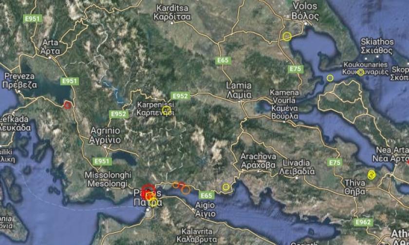 Ισχυρός σεισμός στην Πάτρα – Ταρακουνήθηκε όλη η Πελοπόννησος
