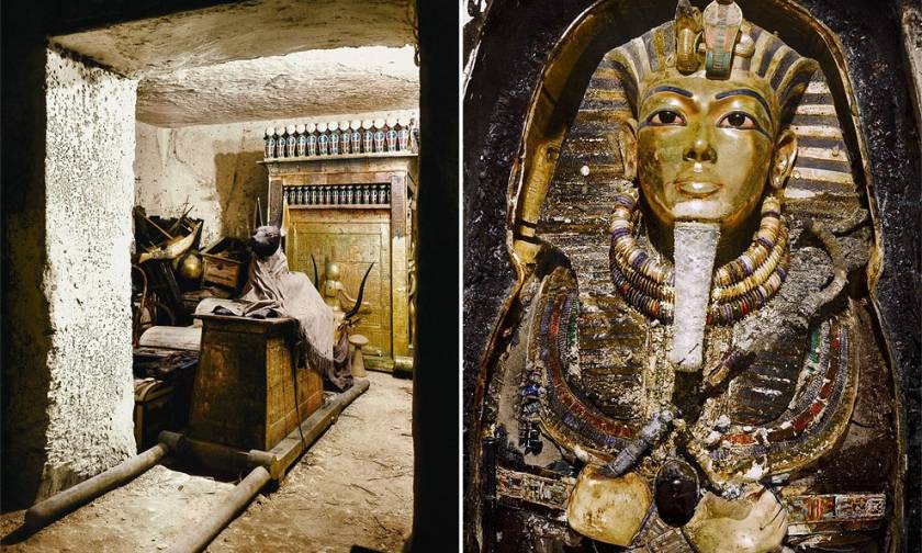 Η μυστηριώδης ανακάλυψη του τάφου του Τουταγχαμών για πρώτη φορά σε έγχρωμες φωτογραφίες