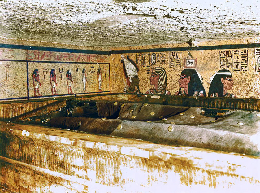 Η μυστηριώδης ανακάλυψη του τάφου του Τουταγχαμών για πρώτη φορά σε έγχρωμες φωτογραφίες 