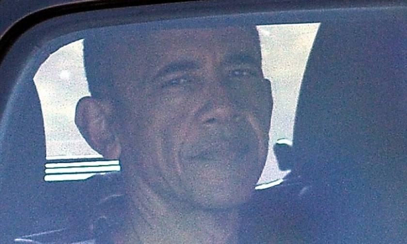 Η πρώτη ημέρα του Μπαράκ Ομπάμα μακριά από τον Λευκό Οίκο