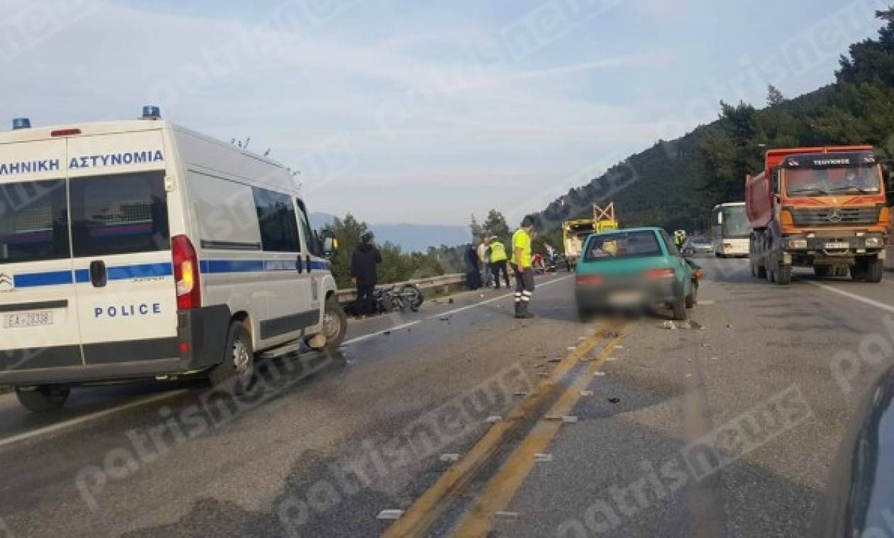 Σοβαρό τροχαίο με τραυματίες στην Πατρών – Κορίνθου (pics)