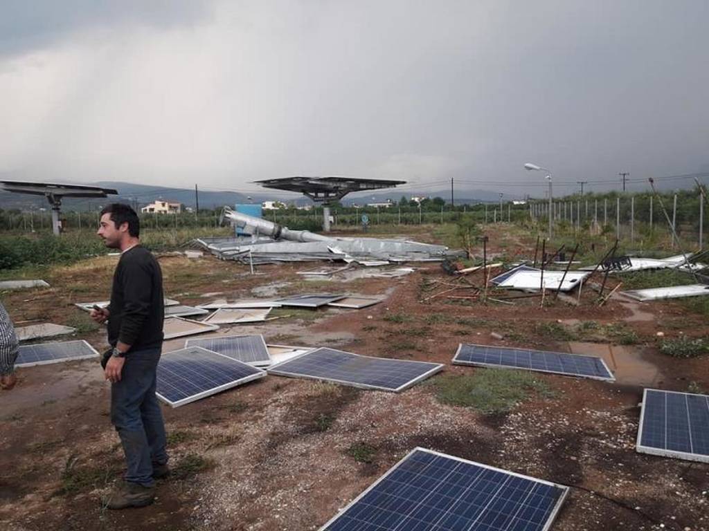 Αργολίδα: Εικόνες καταστροφής από την καταιγίδα (pics)