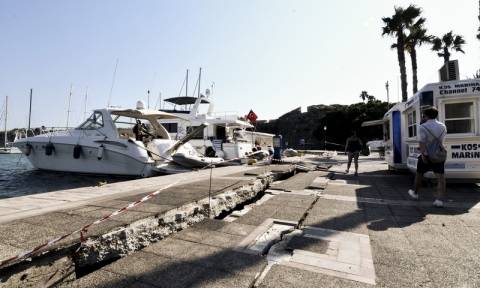 Σεισμός Κως: Ξεκίνησαν τα έργα αποκατάστασης στο λιμάνι της Κω