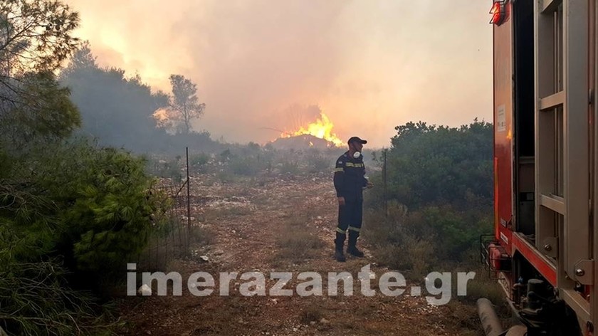 Φωτιά Τώρα: Στις φλόγες για τρίτη μέρα το νησί της ...