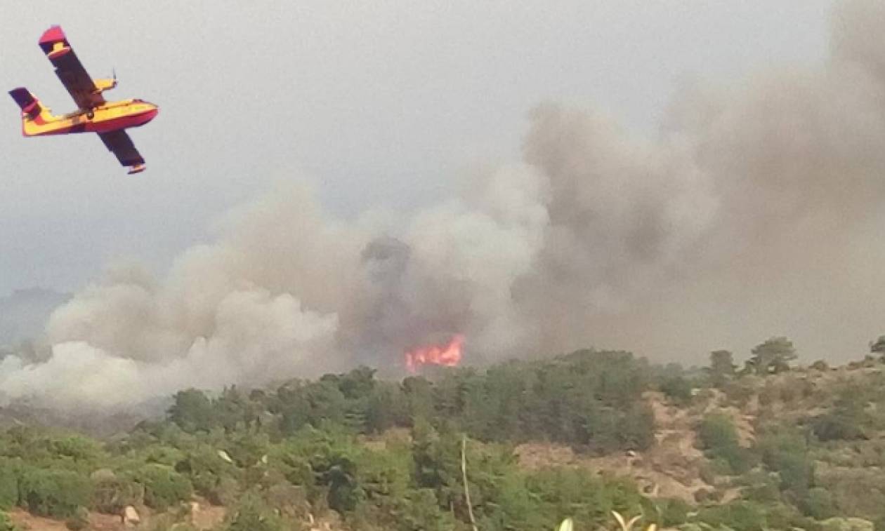 Μαίνεται η φωτιά στο Σοφικό Κορινθίας