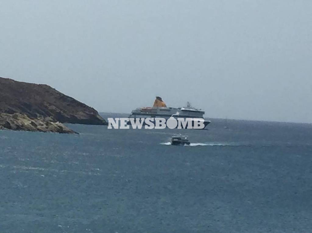 Blue Star Patmos: Αυτοψία στο πλοίο – Πότε θα ρυμουλκηθεί στην Ίο (pics)