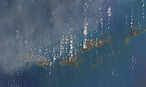 Συγκλονιστικές εικόνες: Νησιά της Καραϊβικής πριν και μετά το πέρασμα του τυφώνα Ίρμα