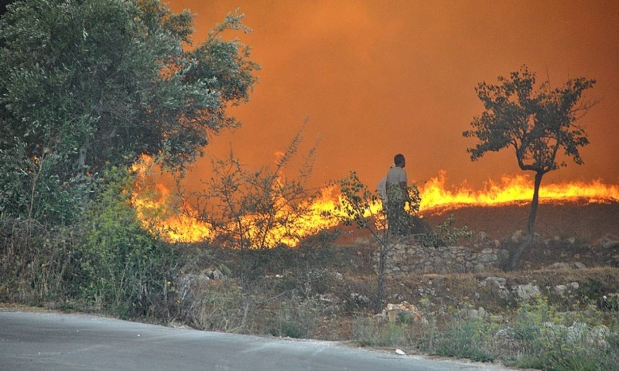 Φωτιά μαίνεται στον Άραξο - Μάχη με τις φλόγες και στην Εύβοια