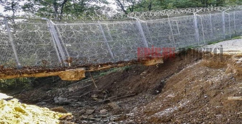 Ντοκουμέντο: Έσκαψαν τρύπα κάτω από τον φράχτη στον Έβρο