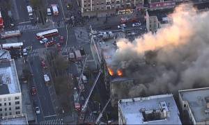 Συναγερμός στη Νέα Υόρκη: Στις φλόγες εξαώροφο κτίριο (pics+vids)