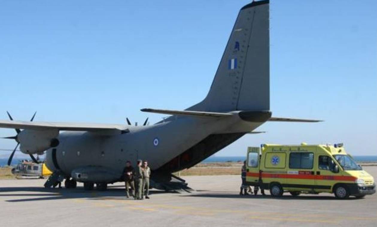 Αεροδιακομιδή ζωής για τρία άτομα στο Ηράκλειο