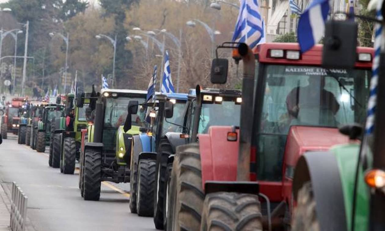 Στους δρόμους οι αγρότες της Λάρισας στις 19/1