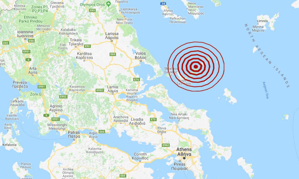 Σεισμός στην Αλόννησο - Αισθητός σε αρκετές περιοχές (pics)