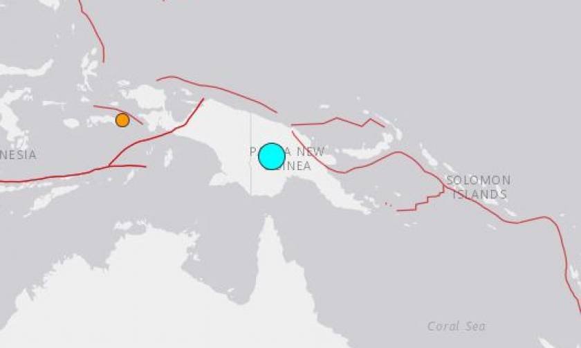 Σεισμός ΤΩΡΑ: Ισχυρή δόνηση 7,5 Ρίχτερ ταρακούνησε την Παπούα Νέα Γουινέα