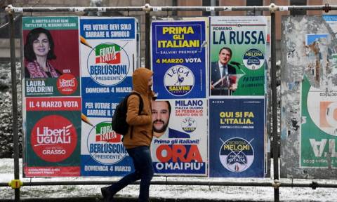 Εκλογές Ιταλία - RAI: Ουδείς εξασφαλίζει την πλειοψηφία στη Βουλή
