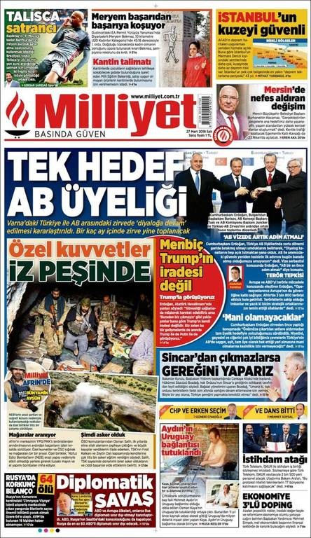 Πώς είδε ο τουρκικός Τύπος τη Σύνοδο Κορυφής Ευρωπαϊκής Ένωσης - Τουρκίας στη Βάρνα