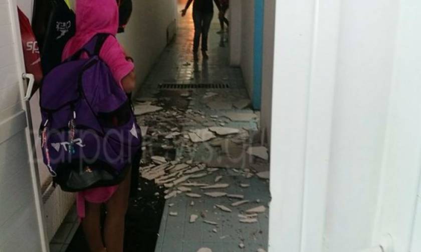 Πανικός στα Χανιά: Κατέρρευσε οροφή κολυμβητηρίου γεμάτο με παιδιά (pics)