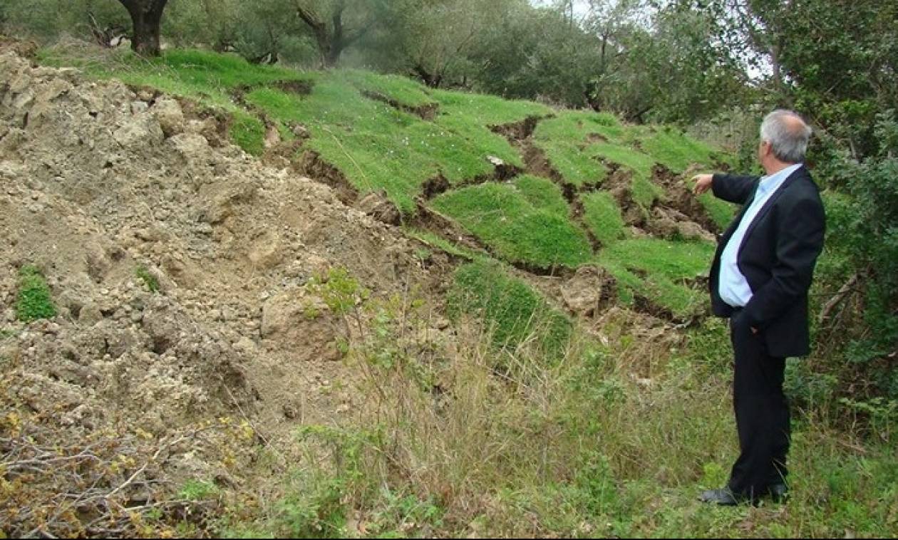 Εικόνες σοκ στην Κρυοπηγή Πρέβεζα: Η γη «κόβεται» και μετακινείται! (pics)