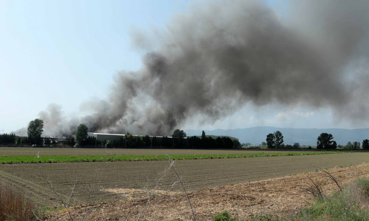 Ξάνθη: Κλειστά και αύριο (03/05) τα σχολεία λόγω της μεγάλης φωτιάς σε εργοστάσιο (pics)