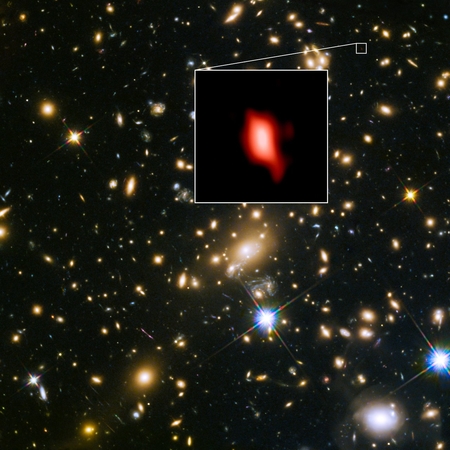 ΓαλαξίαςMACS1149 JD1ΠηγήALMAESO NAOJ NRAO