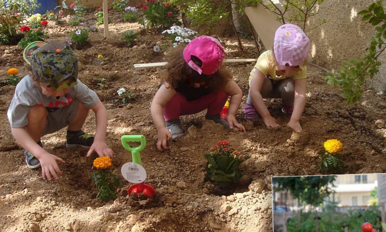 Δασκάλα έφτιαξε... λαχανόκηπο σε παιδικό σταθμό