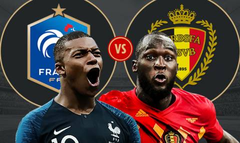 Μουντιάλ 2018: Γαλλία – Βέλγιο για μια θέση στον μεγάλο τελικό