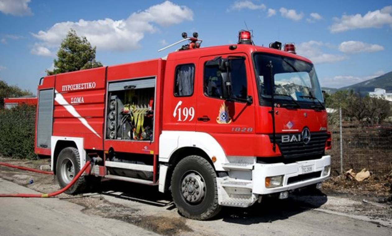 Θεσσαλονίκη: Φωτιά σε εργοστάσιο παραγωγής πέλετ