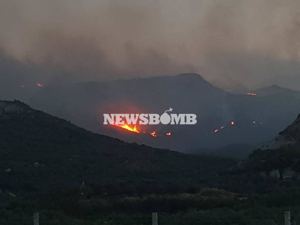 Φωτιά τώρα: Πυρκαγιά στο Ζεμενό Κορινθίας κοντά στο Ξυλόκαστρο (pics)