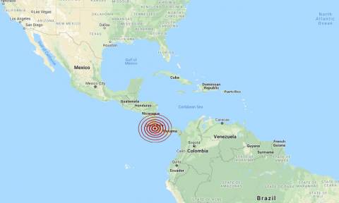 Ισχυρός σεισμός συγκλόνισε την Κόστα Ρίκα